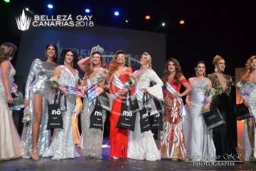 Lorena Aguilera se alza en Telde con el título de Belleza Gay Canarias 2018 (Foto Francisco Javier Santana)